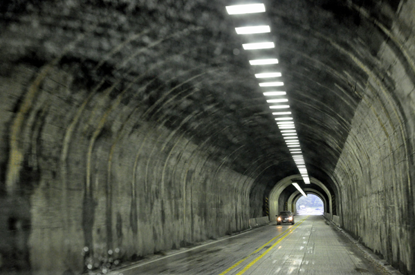 tunnel in Florence, Oregon